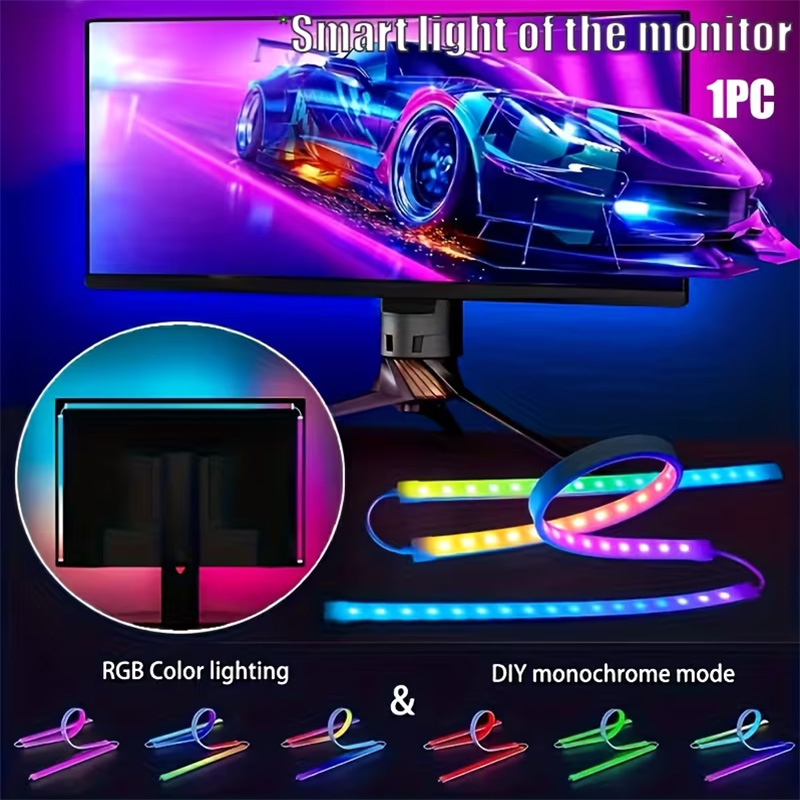 Ambient Led Strip - RGB ゲーミングライト ストリップ モニター バックライト LED