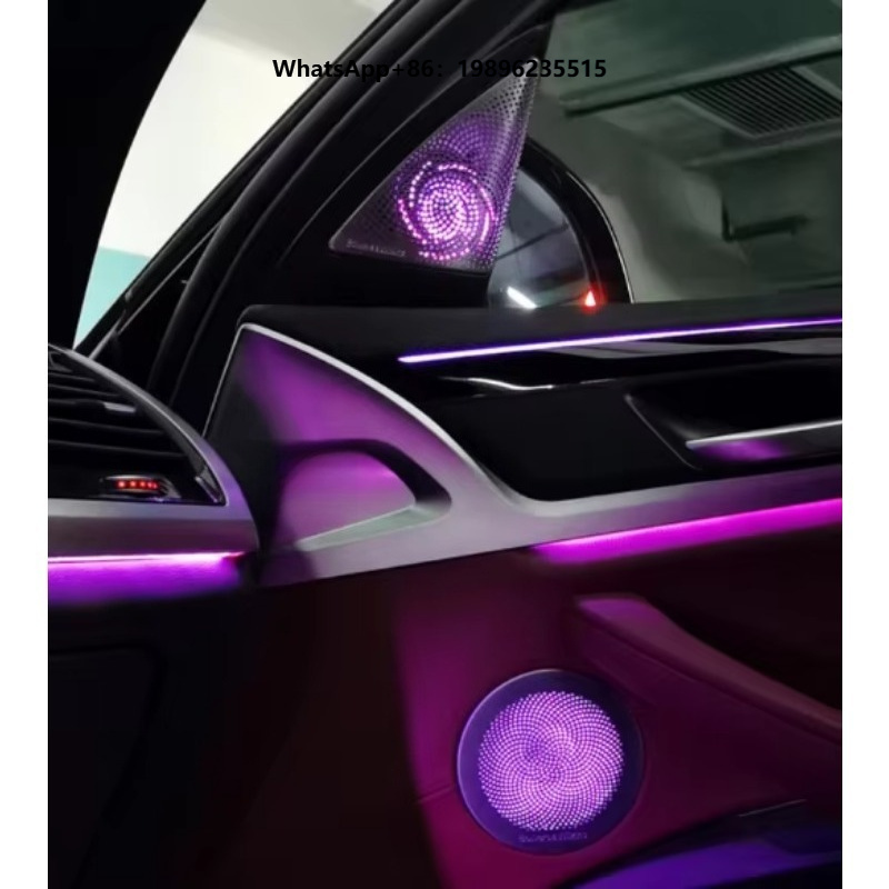 Lighting Interior Decor - 新型車用ツイータースピーカーカバー 発光アンビエントライト オーディオスピーカーカバー インテリア装飾