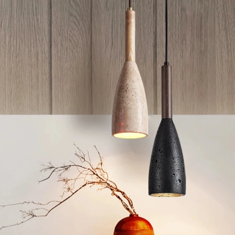 日本の天然黄色の石で作られたLEDペンダントランプ,レトロな - Japanese Lighting Decor のレビューと価格