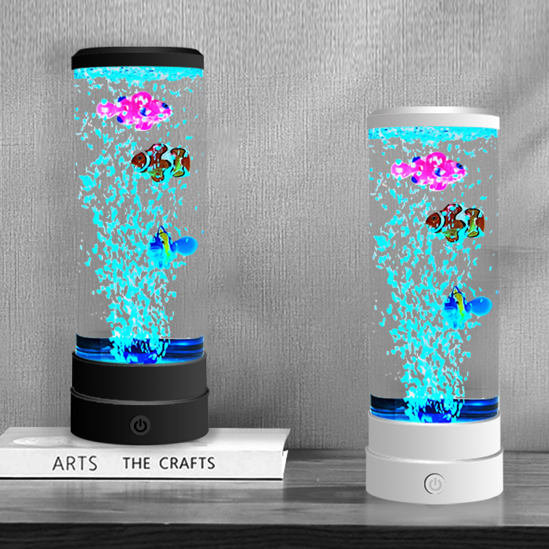 模擬LEDマルチカラーバブルフィッシュ雰囲気ホームデコレーシ - Lighting Decor Wedding のレビューと価格