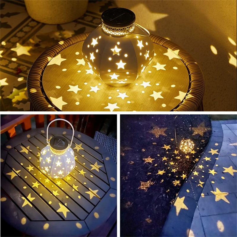 ガーデンスタープロジェクターランプ吊り下げ式ソーラーライト屋 - Yard Lighting Decor のレビューと価格