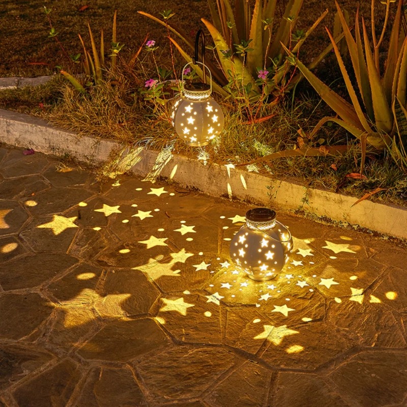 ガーデンスタープロジェクターランプ吊り下げ式ソーラーライト屋 - Yard Lighting Decor のレビューと価格