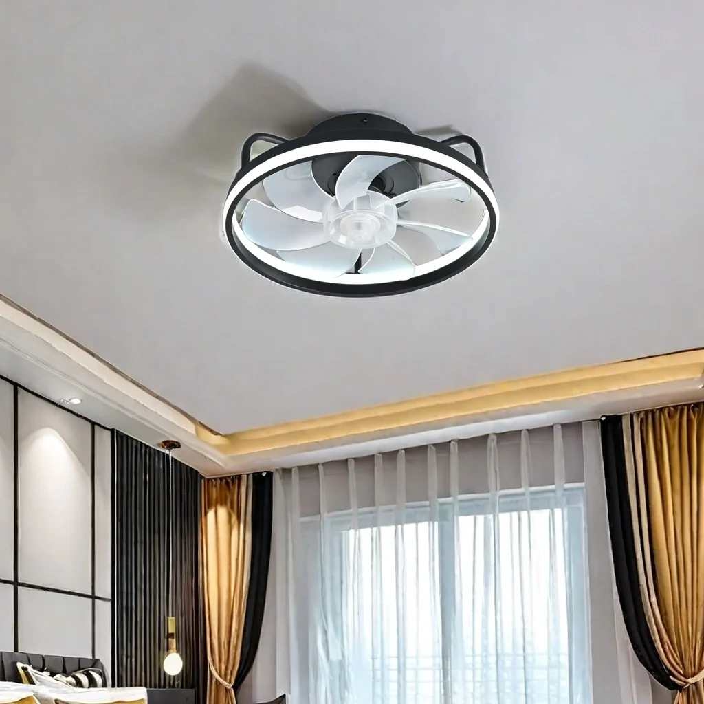 2 in 1 モダンなスマートシーリングファン寝室のシーリン - Decor Lighting Ceiling Fans のレビューと価格