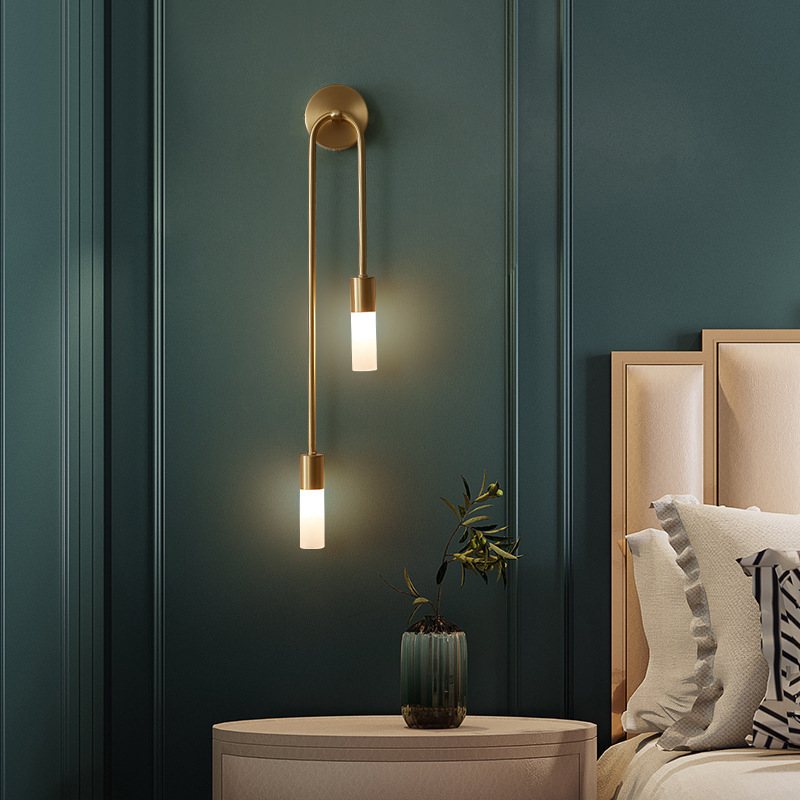 レトロ背景リビングルーム通路寝室ランプベッドサイド北欧クリエ - Lighting Decor In Room のレビューと価格