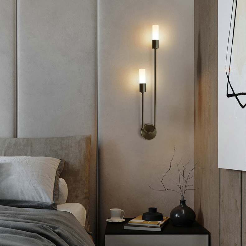 レトロ背景リビングルーム通路寝室ランプベッドサイド北欧クリエ - Lighting Decor In Room のレビューと価格