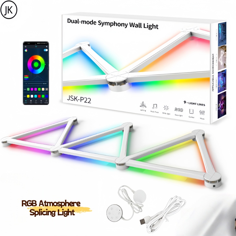 新しい無料スプライシング DIY RGB カラフルな雰囲気ラ - Lighting Decoration On Wall のレビューと価格
