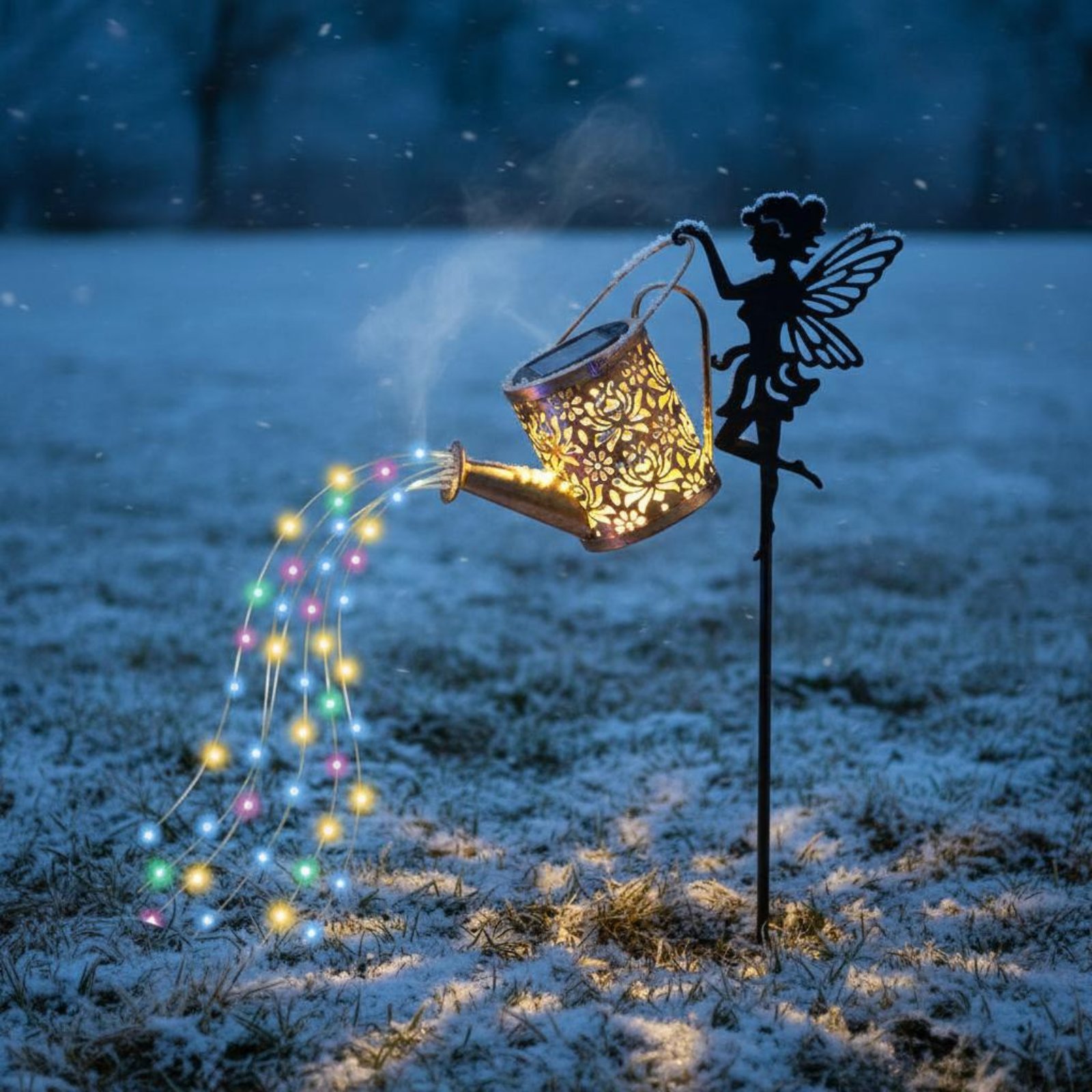 ソーラーフェアリーじょうろライト装飾投影フェアリーじょうろラ - Yard Lighting Decor のレビューと価格