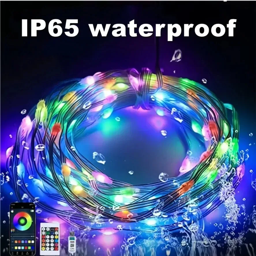 5～20mのWS2812B RGB LEDフェアリーライト。 - Decor Lighting Address のレビューと価格