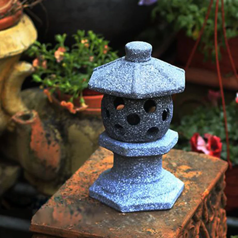 和風セラミック模造石ランプ、模造大理石、赤粘土、クリエイティ - Japanese Lighting Decor のレビューと価格