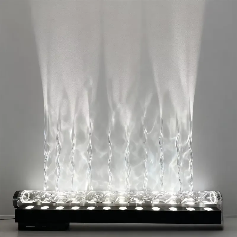 スマート3Dウォールウォッシュ炎投影ライト、水波紋雰囲気ラン - Lighting Decor In Room のレビューと価格