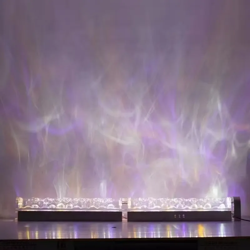 スマート3Dウォールウォッシュ炎投影ライト、水波紋雰囲気ラン - Lighting Decor In Room のレビューと価格