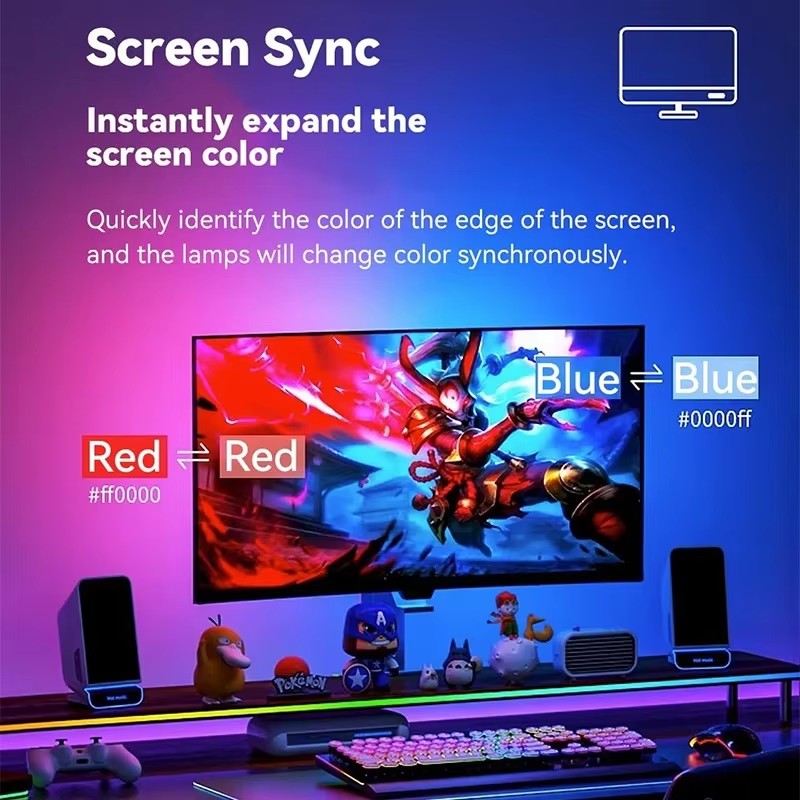RGB ゲーミングライトストリップ モニターバックライト L - Ambient Led Strip のレビューと価格