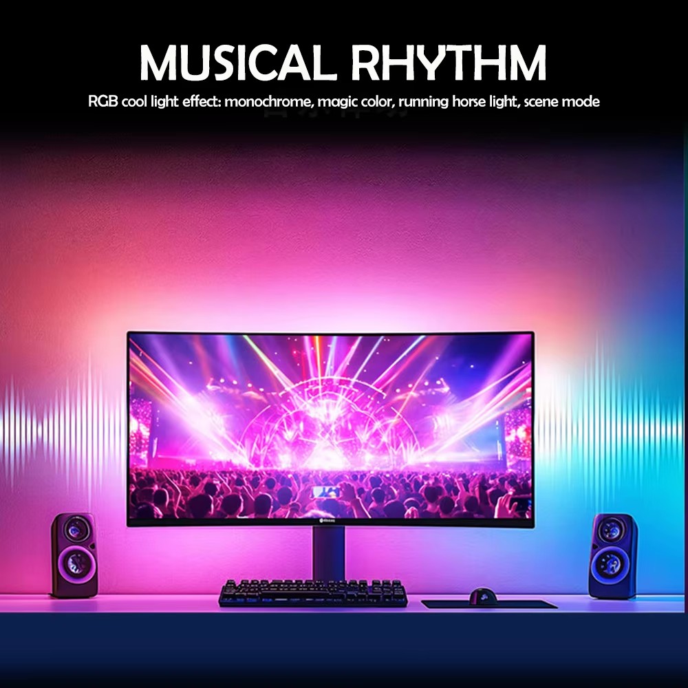 RGB ゲーミングライトストリップ モニターバックライト L - Ambient Led Strip のレビューと価格