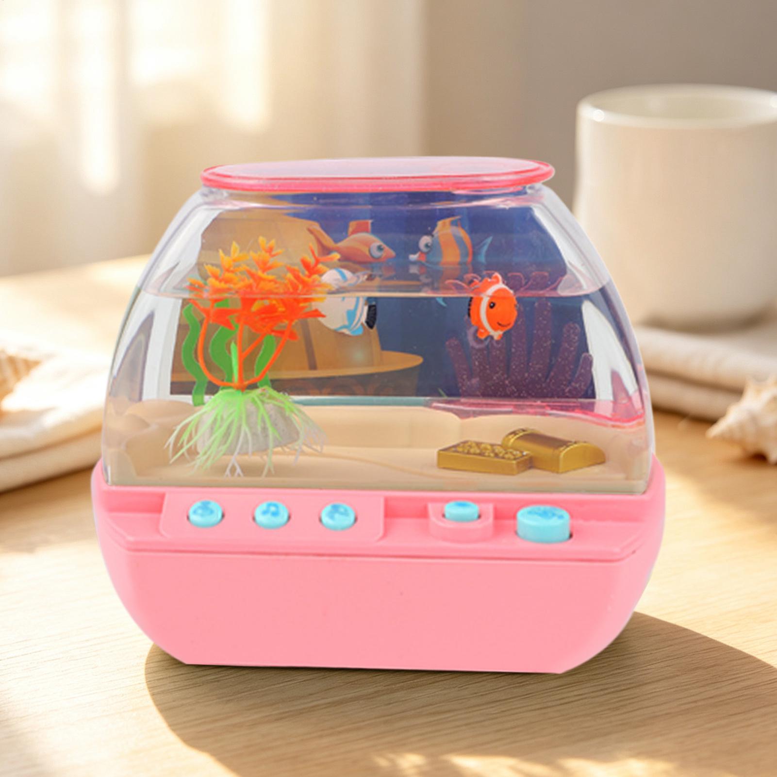おもちゃの水槽 ホームデコレーション 音楽と光付き 模擬水槽 - Lighting Decor In Room のレビューと価格