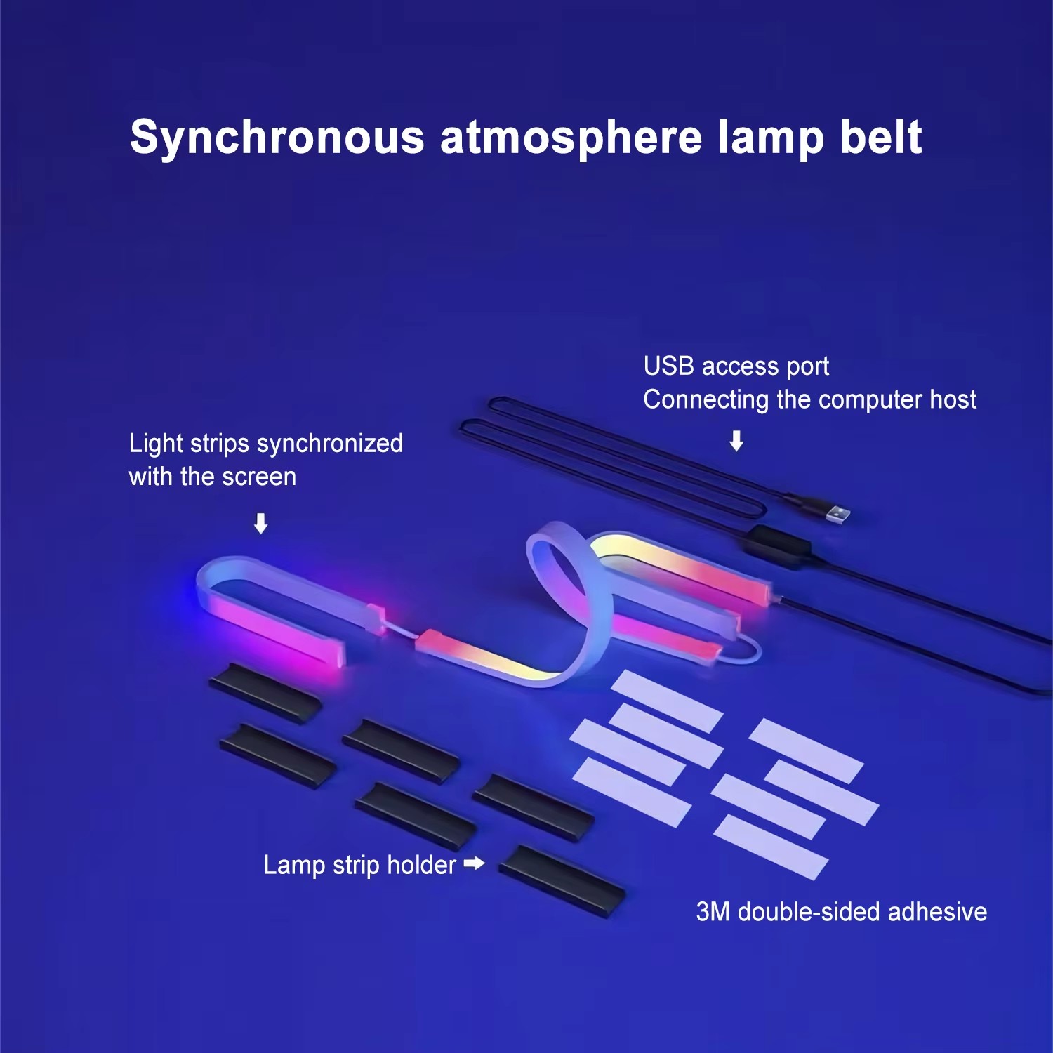 RGB ゲーミングライト ストリップ モニター バックライト - Ambient Led Strip のレビューと価格