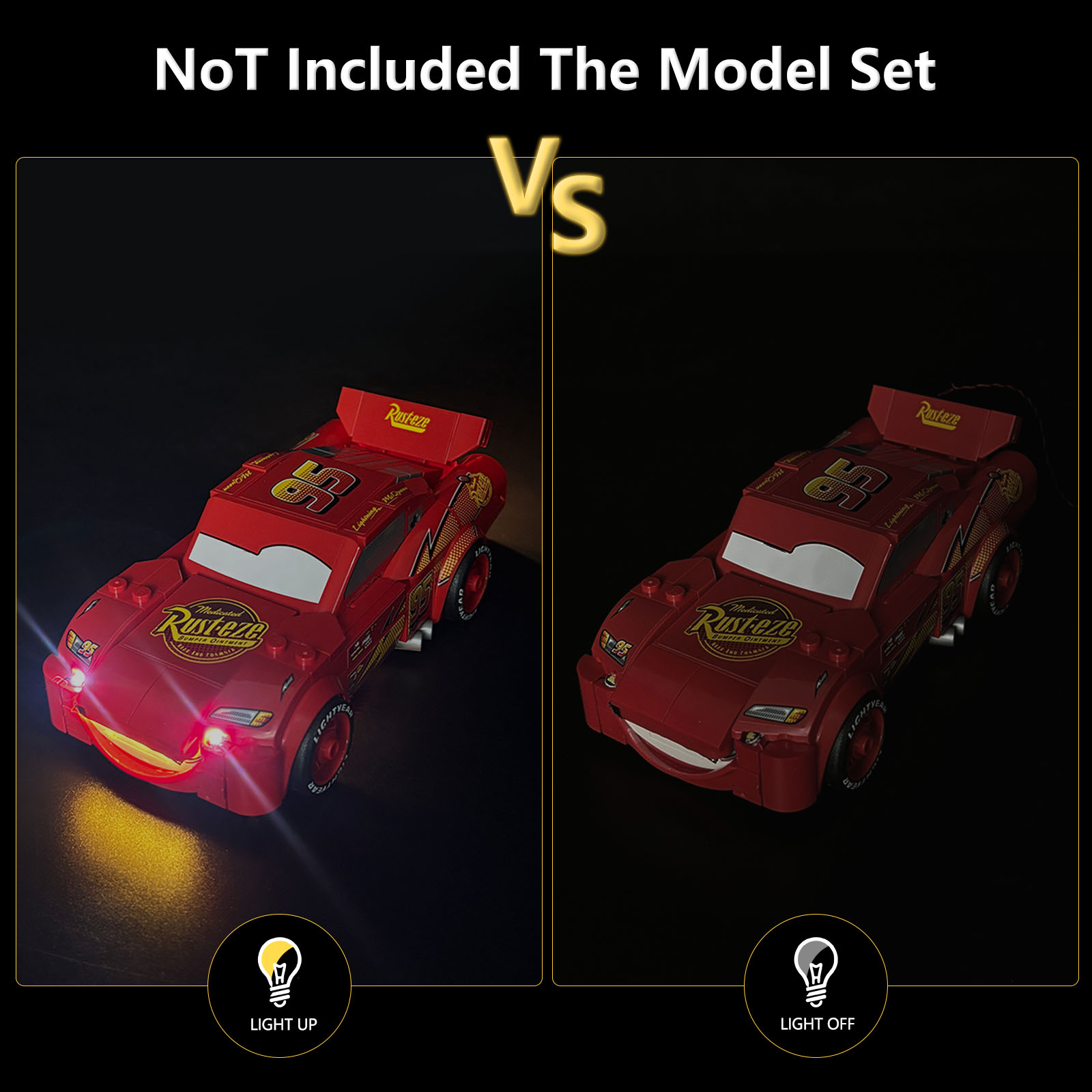 LYBMTWF LED 照明キットはレゴ 77255 ライト - Lighting Mcqueen Wall Decor のレビューと価格