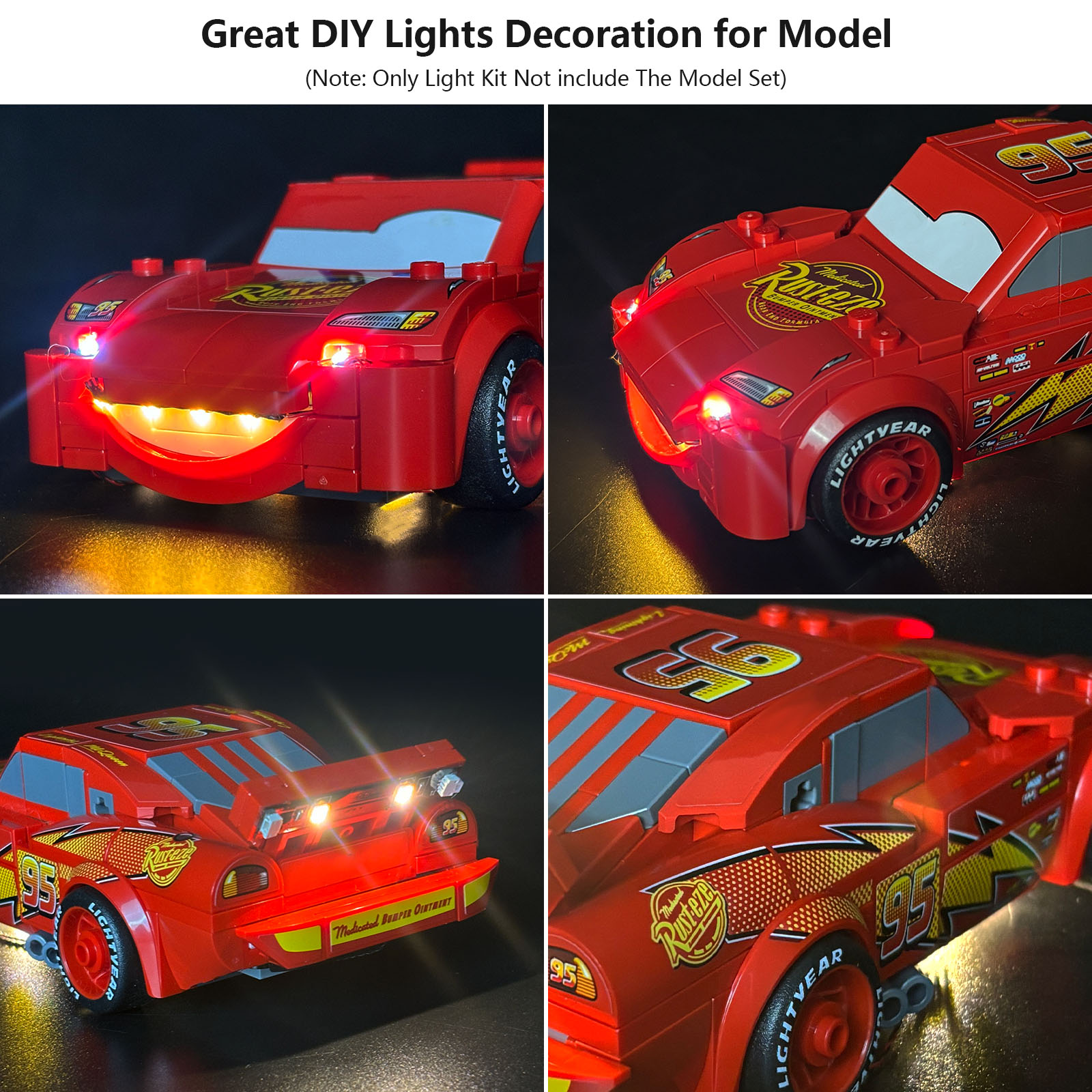 LYBMTWF LED 照明キットはレゴ 77255 ライト - Lighting Mcqueen Wall Decor のレビューと価格
