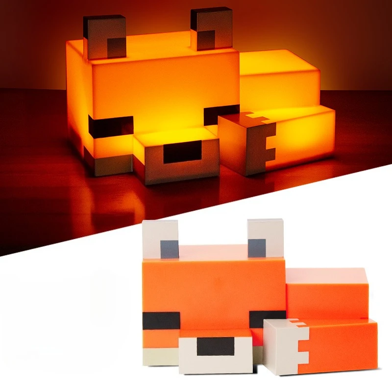 人気ゲーム「マインクラフト」に登場する、かわいらしいキツネの - Lighting Decor Minecraft のレビューと価格