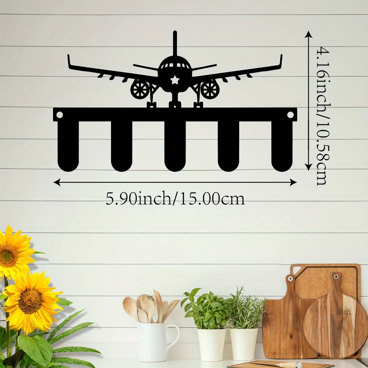 CIFBUY 飛行機モチーフの金属製ウォールアート、防水・耐 - Kitchen Decor Lighting のレビューと価格