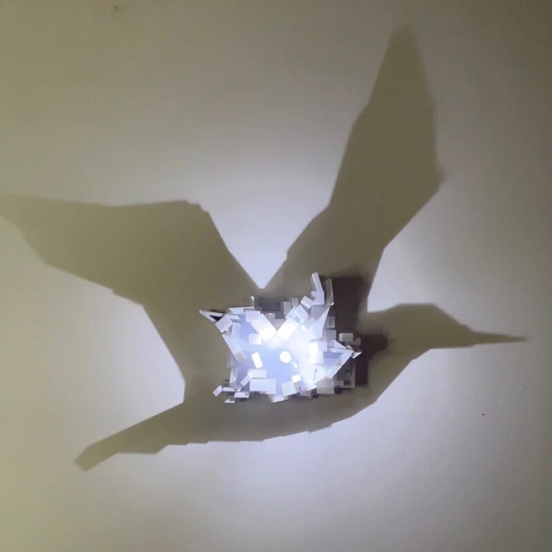 ドロップシッピング 3Dライトシャドウナイトライト アンビエ - Lighting Decor In Room のレビューと価格