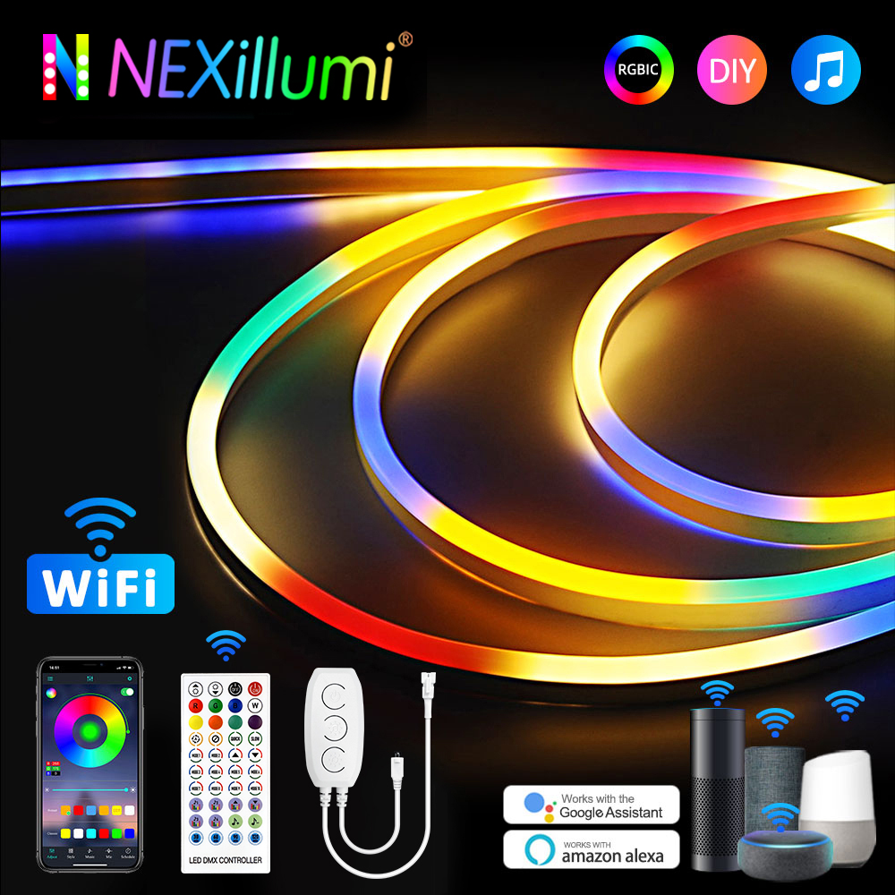 Tuya-インテリジェントLEDストリップライト,wifi, - Decor Lighting Address のレビューと価格