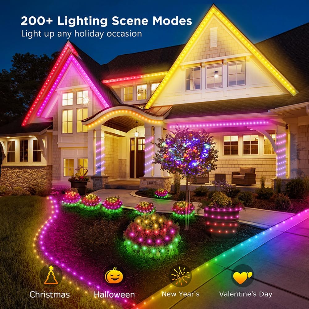 WS2812B個別制御可能なLEDストリングライト RGBI - Decor Lighting Address のレビューと価格
