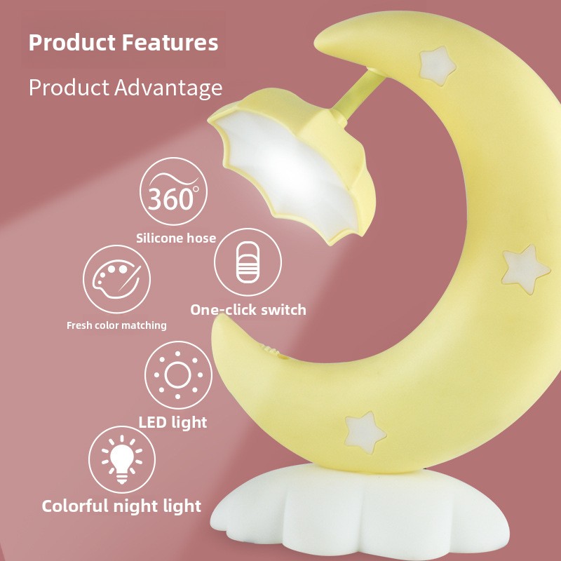 LEDライト付きスタームーンランプ、USB充電式ナイトライト - Bedroom Lighting Decor Ideas のレビューと価格