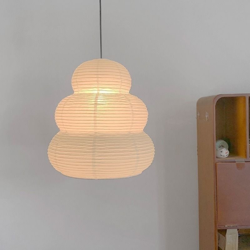 侘寂（わびさび）風の和紙ペンダントライト。モダンなリビング、 - Japanese Lighting Decor のレビューと価格