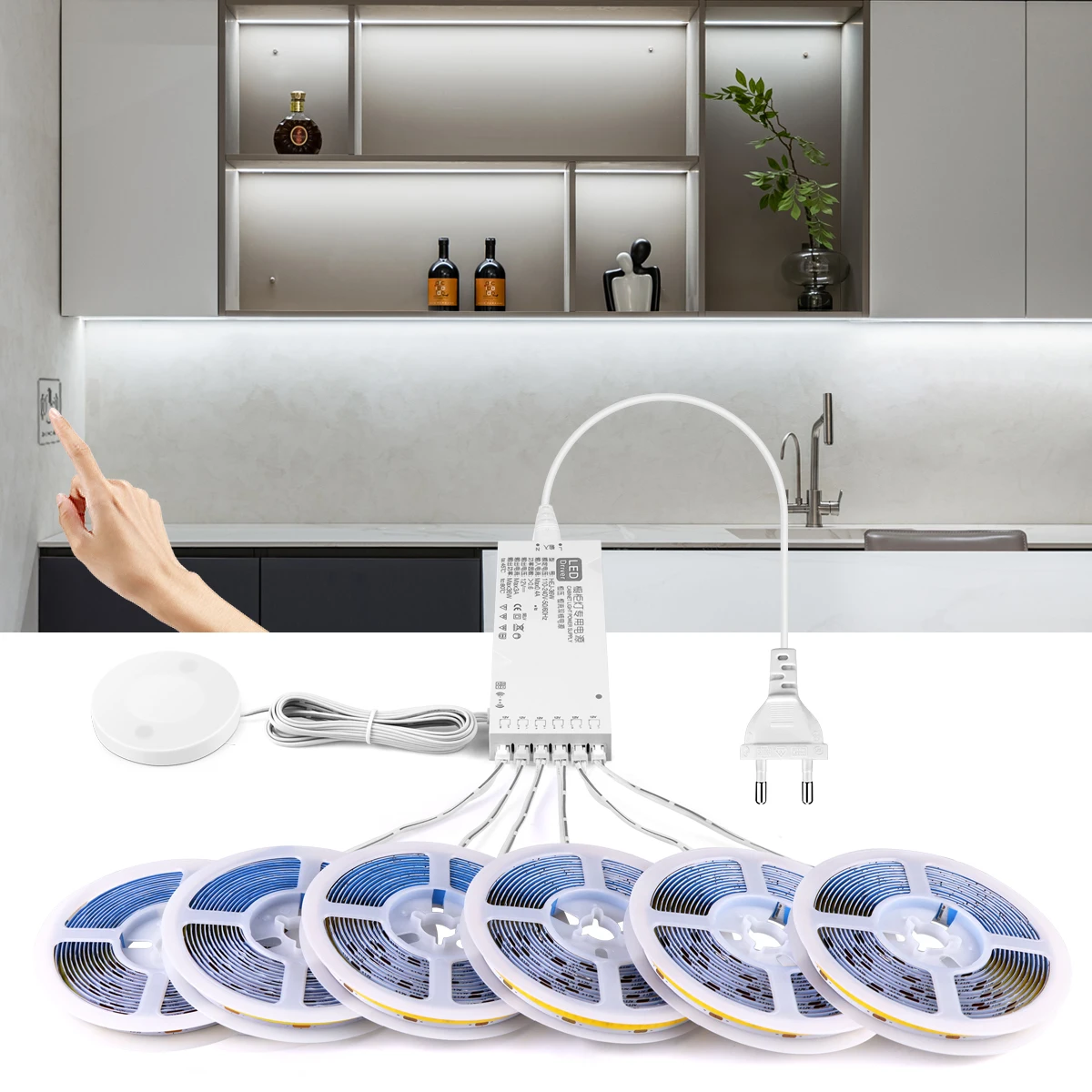 2-6個入りCOB LEDストリップライトキット、調光可能な - Kitchen Decor Lighting のレビューと価格