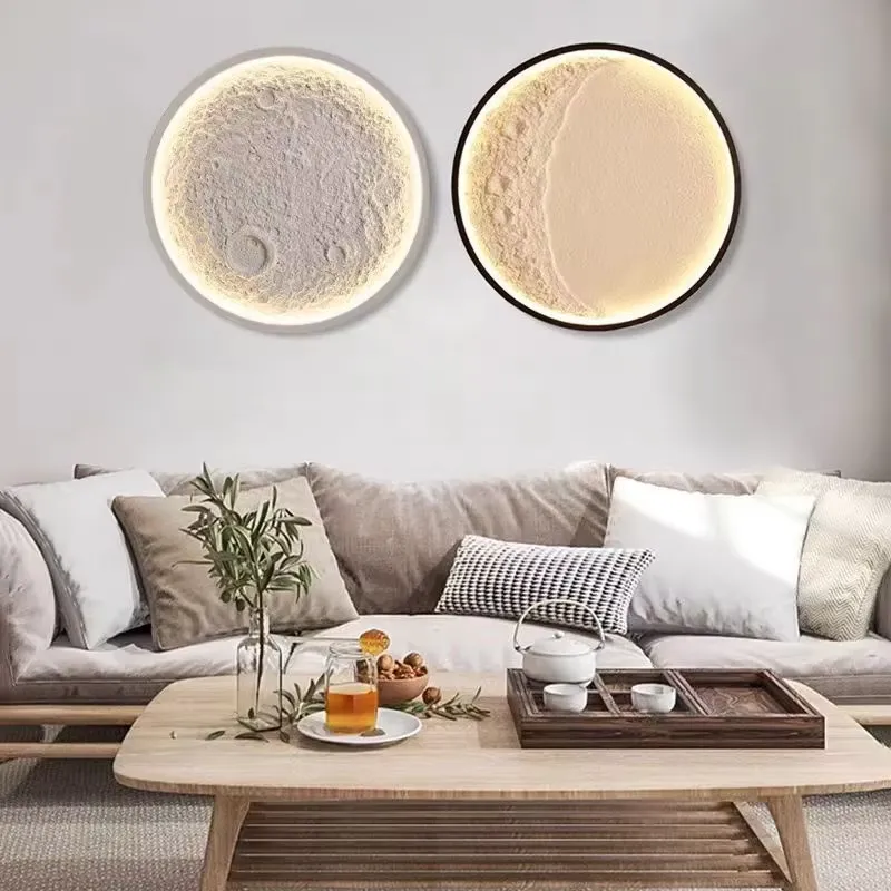 3Dムーンランプ LEDナイトライト クリエイティブな壁飾り - Bedroom Lighting Decor Ideas のレビューと価格