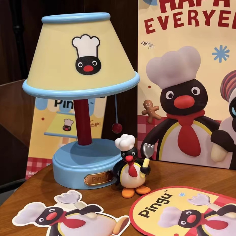 新しいピングーのシェフスタイルナイトライト、かわいい漫画のペ - Lighting Decor Items のレビューと価格