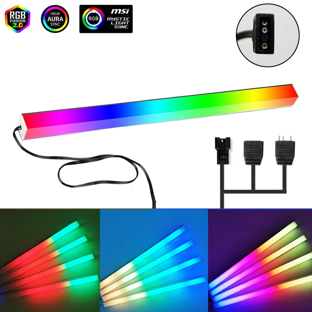 Asus Auraゲーミングケース用5V ARGB 3ピンヘ - Ambient Led Strip のレビューと価格