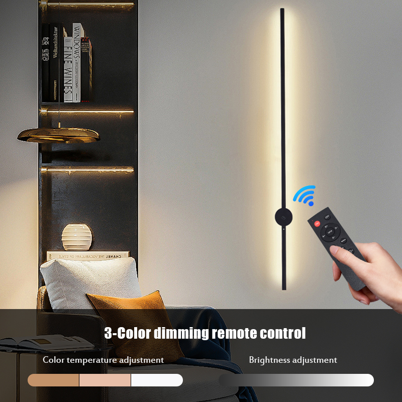 モダンな充電式LEDウォールスコンスランプ、ブラックアルミニ - Lighting Decor In Room のレビューと価格