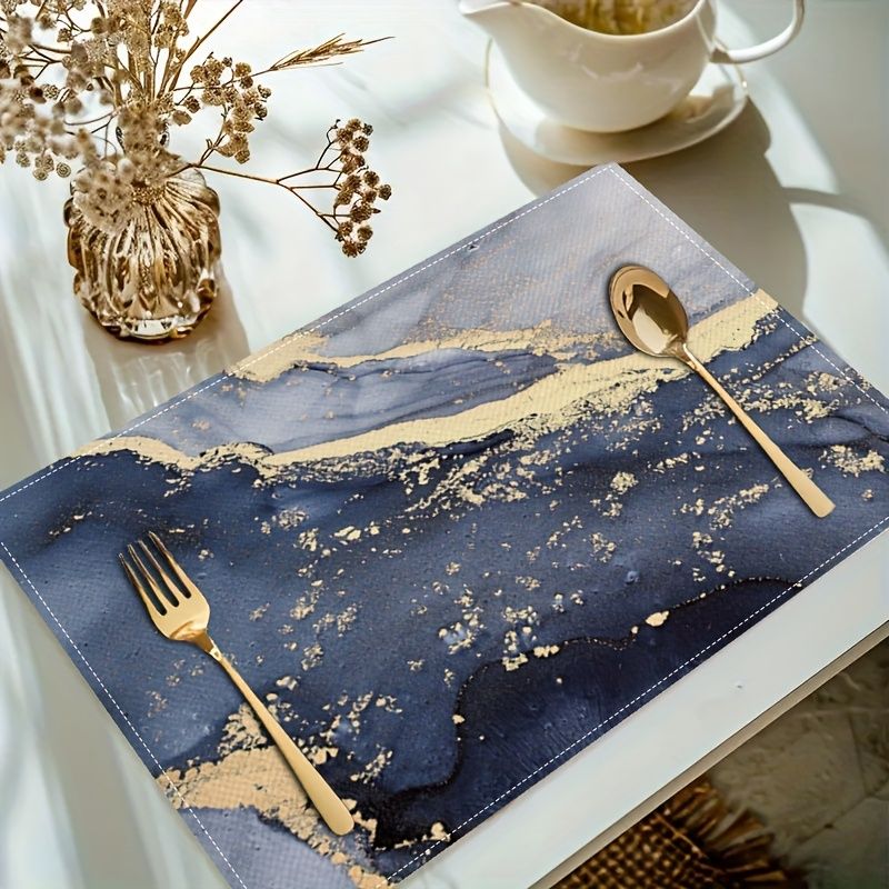 VIKAMA 2/4/6 個のライト高級プレースマット、耐熱 - Kitchen Decor Lighting のレビューと価格