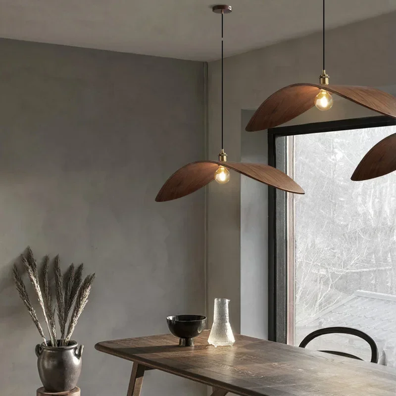 モダンな蛇喰ウォールナットシャンデリア,家庭用照明,クリエイ - Japanese Lighting Decor のレビューと価格