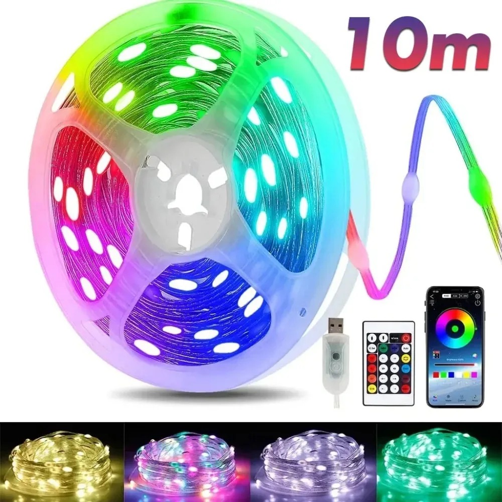 アドレス指定可能なRGBIC LEDフェアリーストリングガー - Decor Lighting Address のレビューと価格