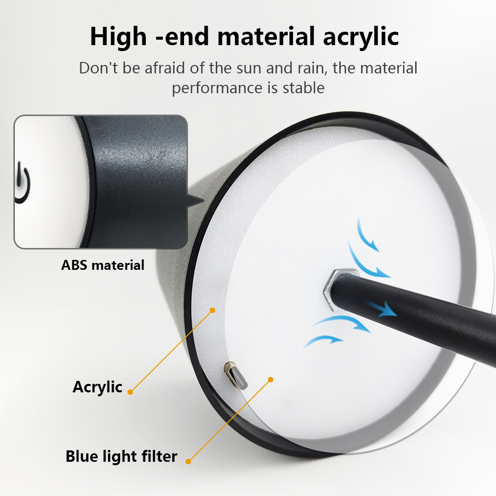 LED充電式デスクライトワイヤレステーブルランプ無段階調光タ - Lighting Decor In Room のレビューと価格