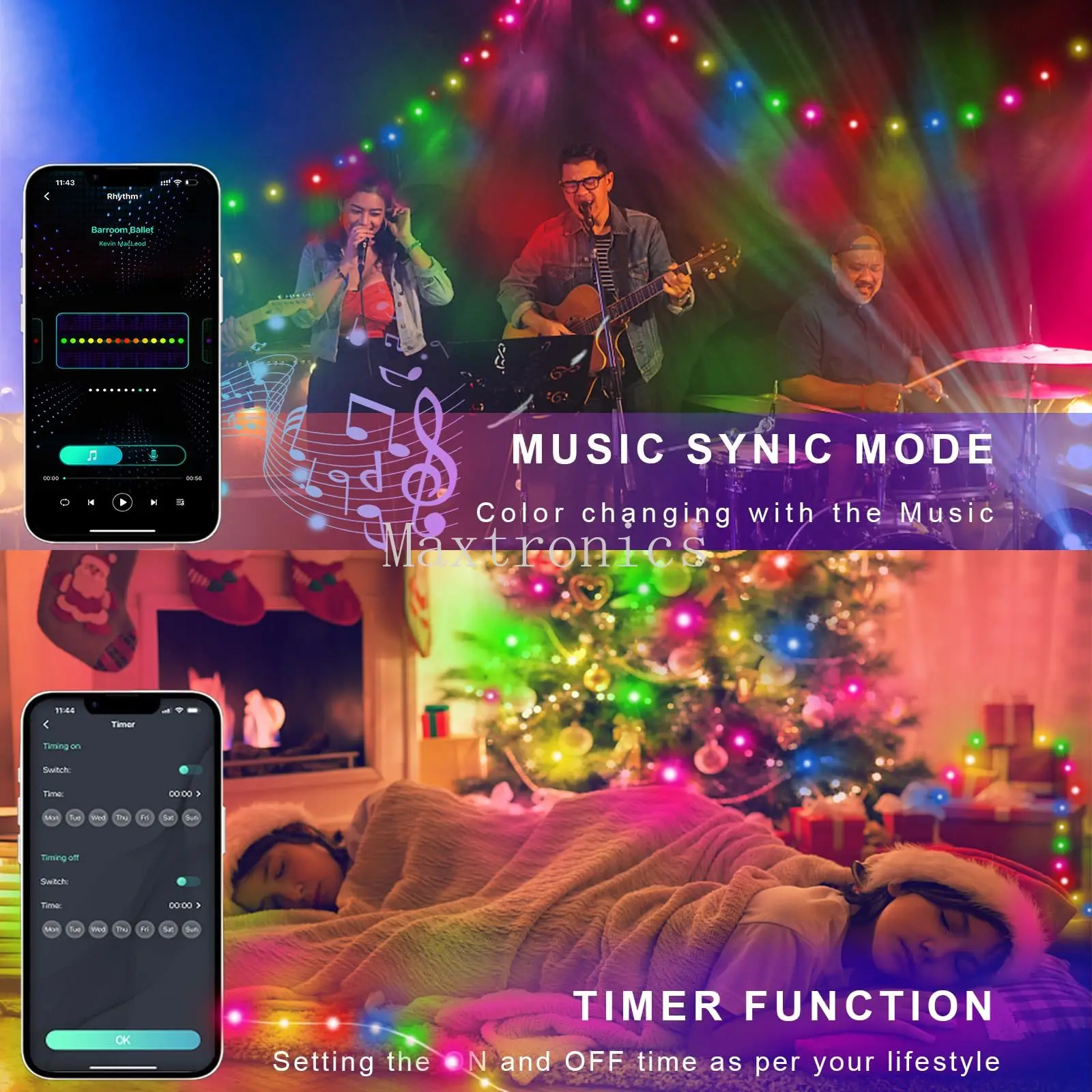 スマート 4 スタイル RGB WS2812B LED フェ - Decor Lighting Address のレビューと価格